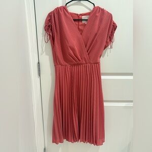 Gal Meets Glam Coral Checkered Jacket